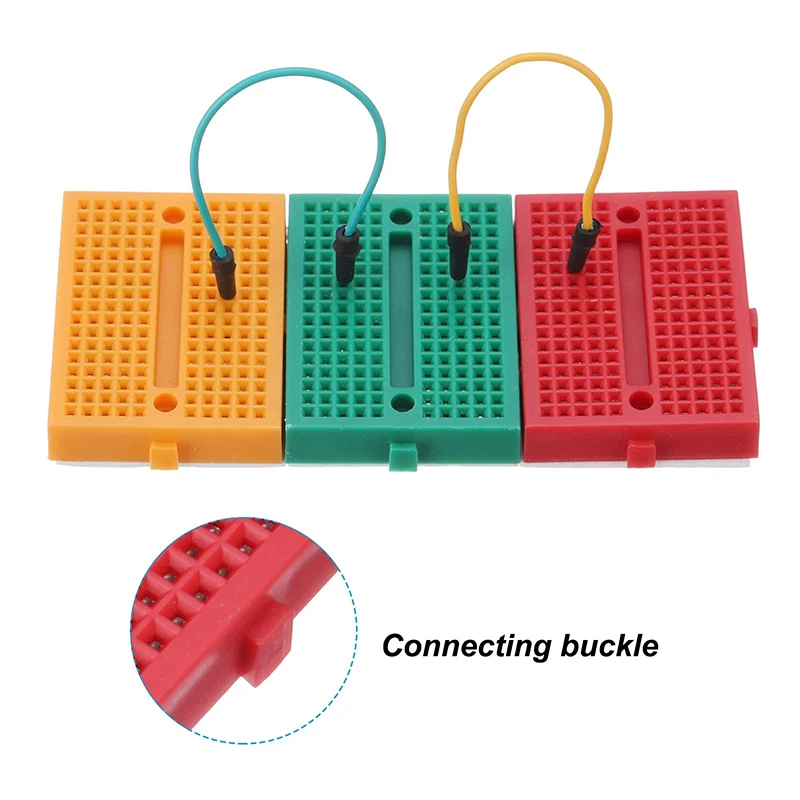 6PCS 미니 솔더리스 프로토타입 브레드보드 SYB-170 타이 포인트 35x47mm Arduino Raspberry Pi용 재사용 가능한 연결 가능 테스트 보드