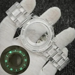 Luminous Green Earth Dial Transparent Watch Case - 40mm Sub Style Set (1 out of 4 scale Set)