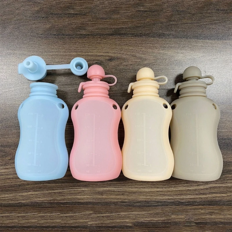 BPA Free Silicone Baby Food Pouch Set