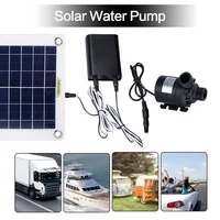 Panneau solaire 500W 800L/H 12V, sans batterie, moteur de pompe submersible ultra silencieux, fontaine pour bassin à poissons, décoration de jardin, système hors réseau 5
