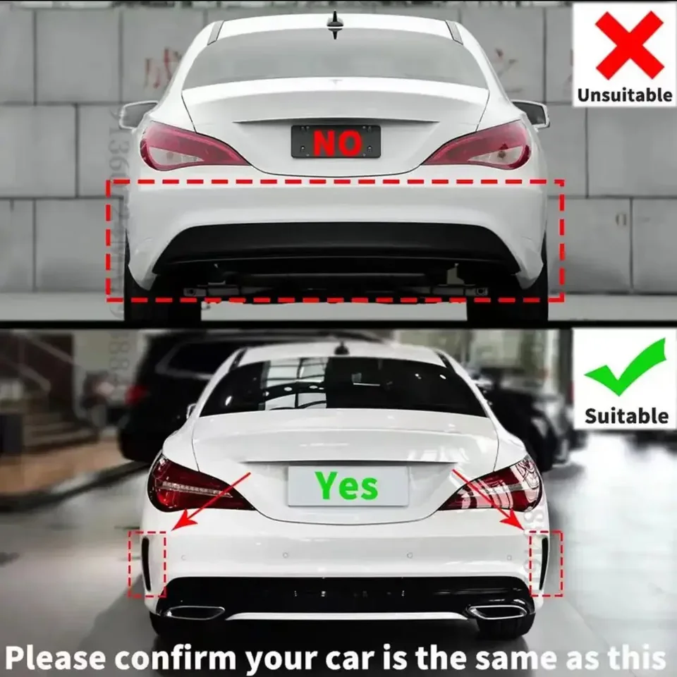 Aileron Arrière (spoiler) Pour Mercedes CLA (W117) 2013-2018 - En ABS, Style Sport, Pose Adhésive Sans Perçage
