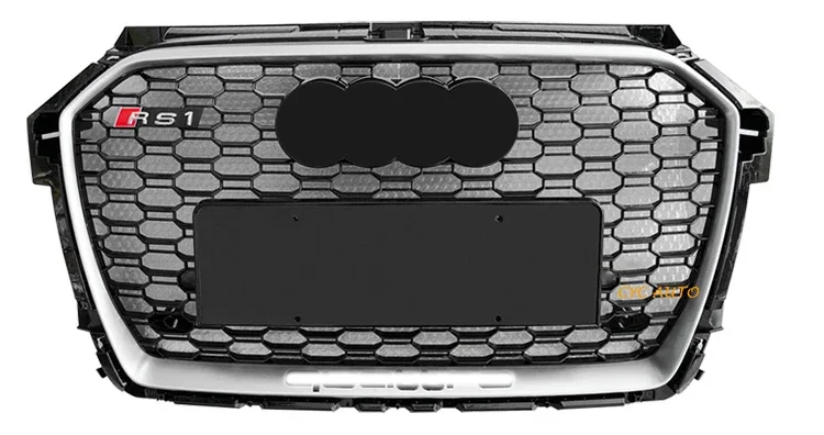 

Решетка для переднего бампера автомобиля, решетка для Audi RS1 для A1/S1, решетка 2015, 2016, 2017, 2018 (установка в стиле RS1), автомобильные аксессуары