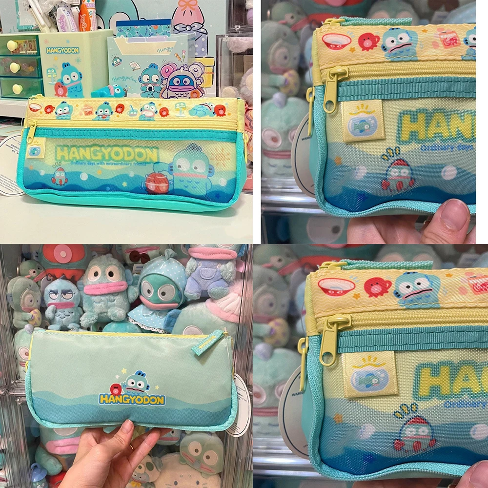 

Kawaii Cute Sanrio Hang Yo Don Cartoon Large Capacity Study Writing Case Pupil Portable Storage Bag Children Holiday Gift