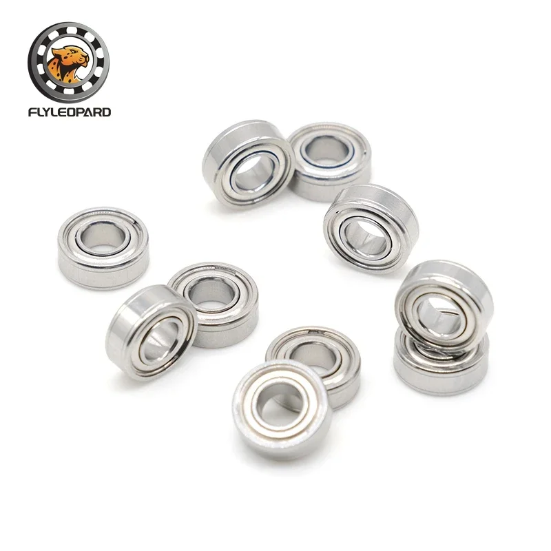 Stainless Steel High Precision Small Ball Bearing with ZZ Shield and 2RS Rubber Seal (5x11x4) - Available in Packs of 5, 10, or 20