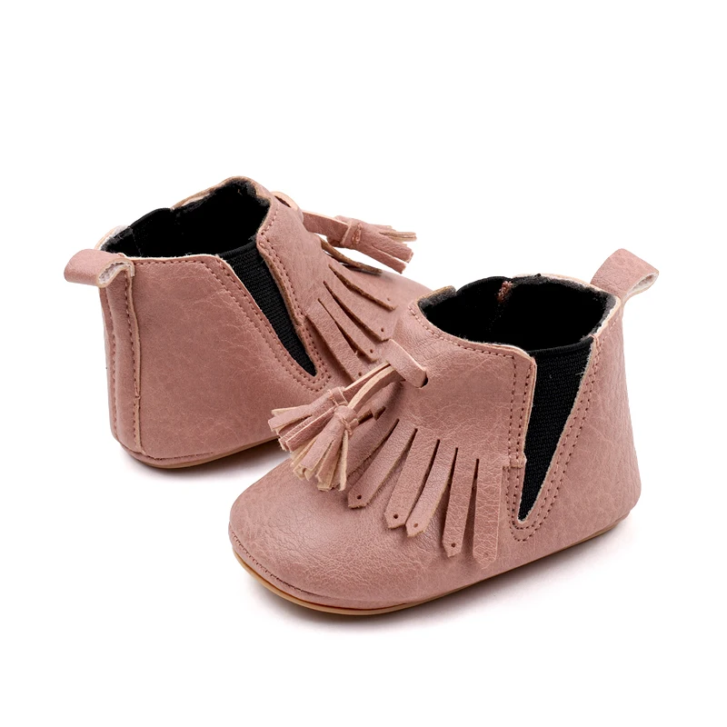 Baby Spring and Autumn Little Boots Soft PU High Quality Anti-slip TPRSole Ankel-covered Warm Prewalking Outdoor Sneaker BJZ3139 6