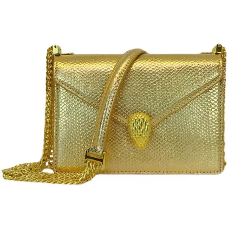 Saint Laurent Snake & Chain Fringe Crossbody Bag - Black Mini Bags, Handbags  - SNT35863 | The RealReal