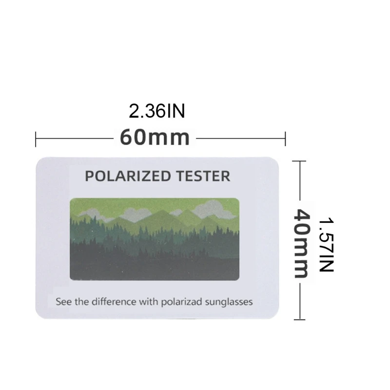 100 Pieces Wear Glasses Check Polarized Test Card Sunglasses Polarized Tester Dropshipping for polarized test card