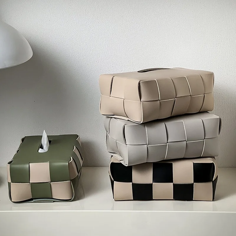 DIY 티슈케이스 Table Napkin Rings Box Storage Wet Tissue Paper Tissues/Wipes Leather Tissue Box for Car Organizer Boxes Holder Cover