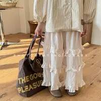 2024 Baby Girls Spring Autumn Summer Casual Pants Fashion Ruffles Kids Children Comfortable Trousers Clothes Outfits 4