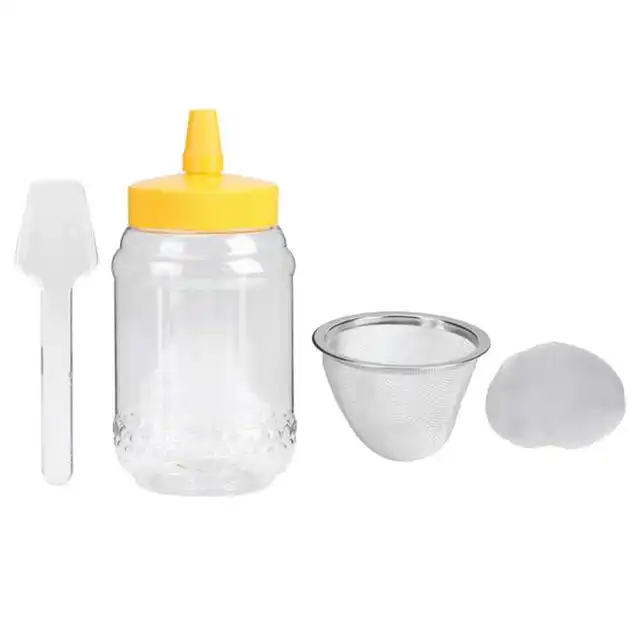 Méh Méhészet Mini Hordozható Mézes Extraktor Rozsdamentes Acél Kézikönyv Préselőgép Méhész Eszköz Rézbevonat - Image 6