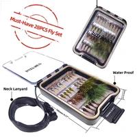 Waterproof Box Adams Dry Fly 28pcs Flies Kit 4