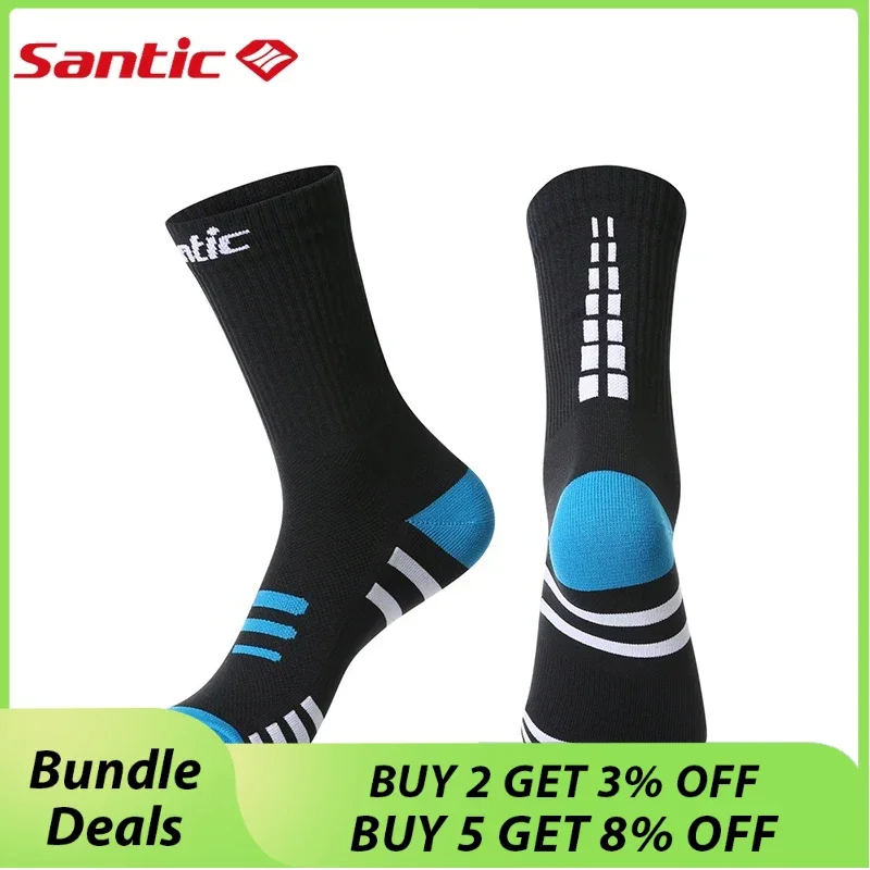 

Santic Cycling Socks Medium and Long Tube Men and Women 2020 Outdoor Marathon Running Compression Socks Sports Socks Multi-color