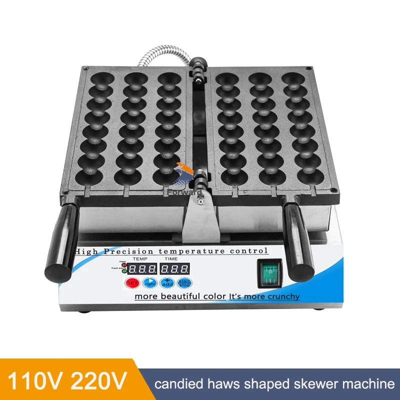 HETEPPTR Commercial Electric Bubble Skewer 3PCS Waffle Ball Machine 1600W Nonstick Rotating Waffle Balls Maker With Time And Temp Control