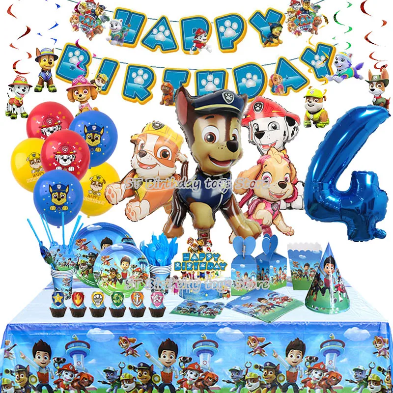 PAW Patrol Birthday Party Decoration for Kids Folha de alum nio Bal o paw-patrol-birthday-party-decoration-for-kids-folha-de-alum-nio-bal-o