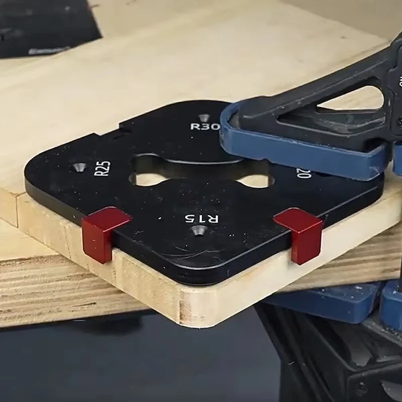 M11kpocket Radius Jig Router Cutting Fillet Template 4 In 1 R-Angle Arc Chamfering Template Round Corner Quick Cutting Mold