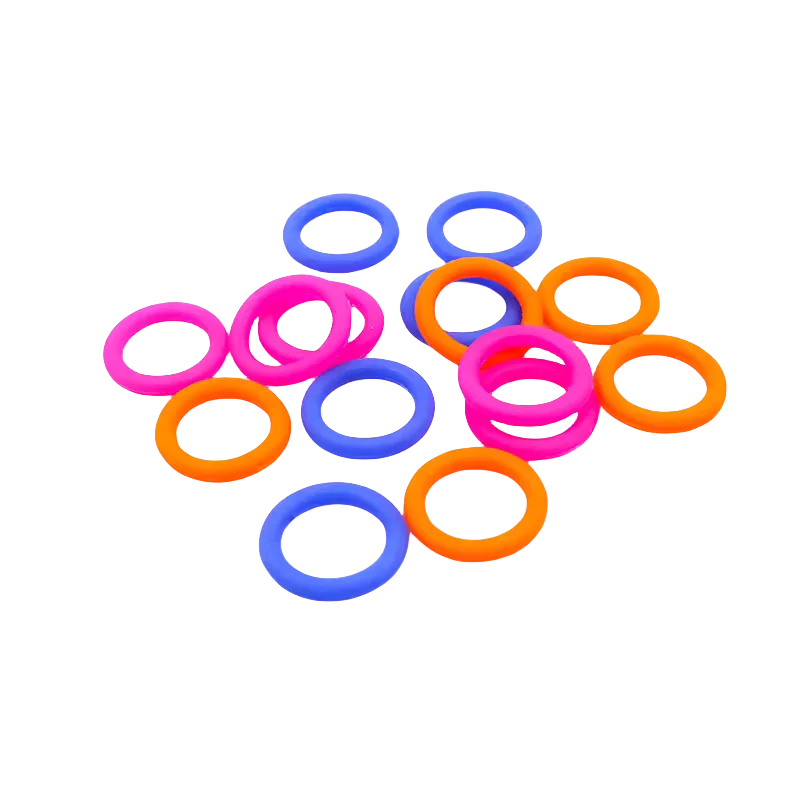 Custom Silicone O-rings CS 1mm / 1.5mm / 1.9mm / 2mm / 2.4mm  VMQ Gasket Heat Resist Mechanical Equipment Seals Blue Pink Orange