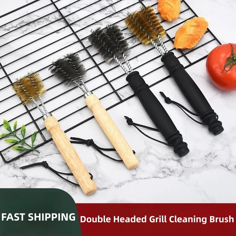 

Kitchen Accessories BBQ Grill Barbecue Kit Cleaning Brush Stainless Steel Cooking Tools Wire Bristles Copper Wire Cleaning Brush