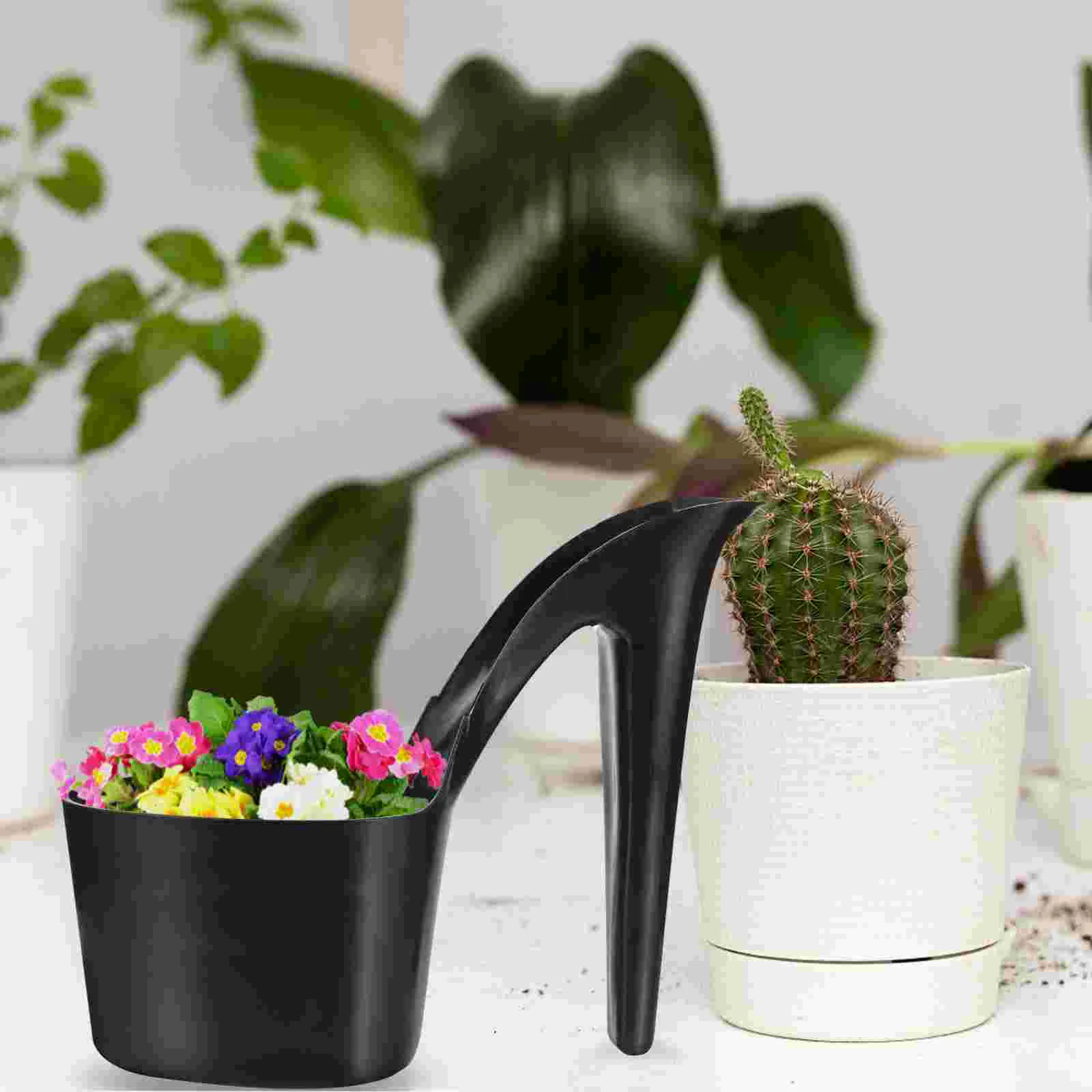 

2 Pcs High Heels Flower Pot for Plants Planters Indoor Small Pots Plastic Container Flowerpot Decorations