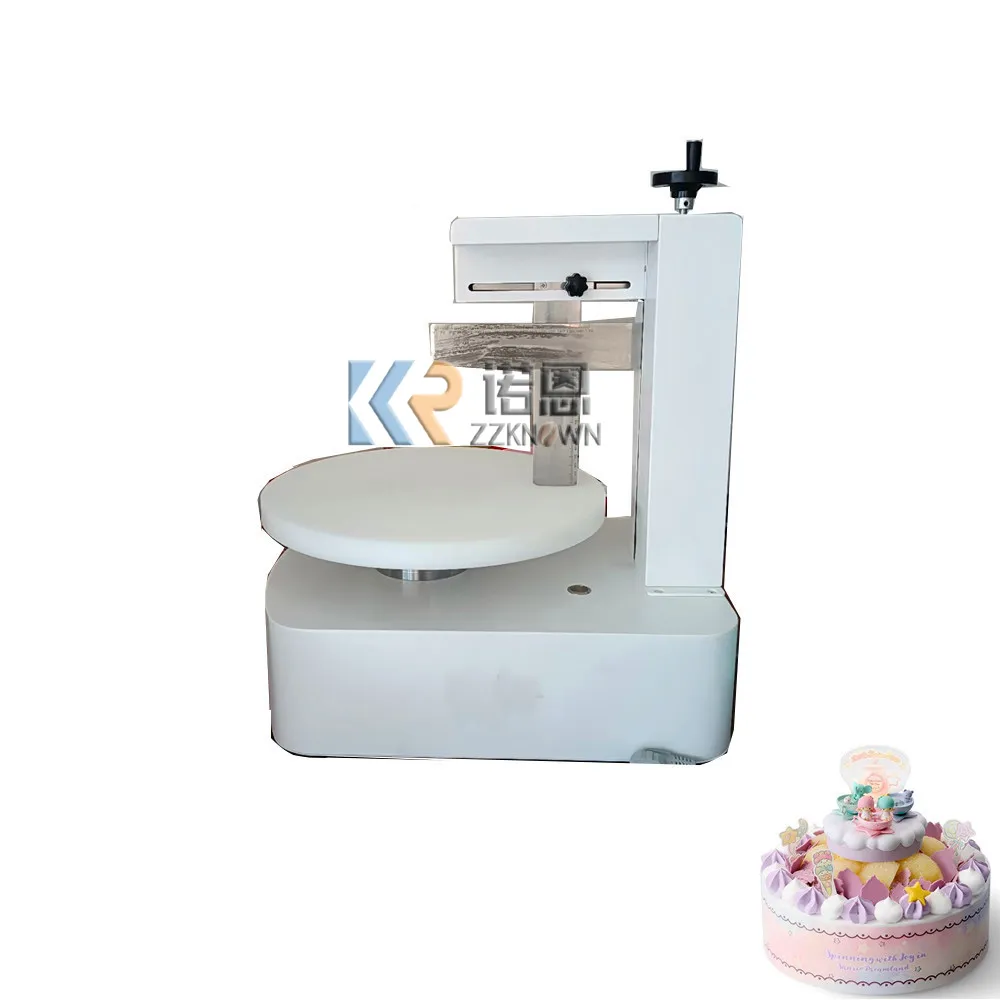 12inch Automatic Cake Plastering Frosting Machine Cake Icing Decorating  Machine Commercial Mousse Cake cream Coating Machine