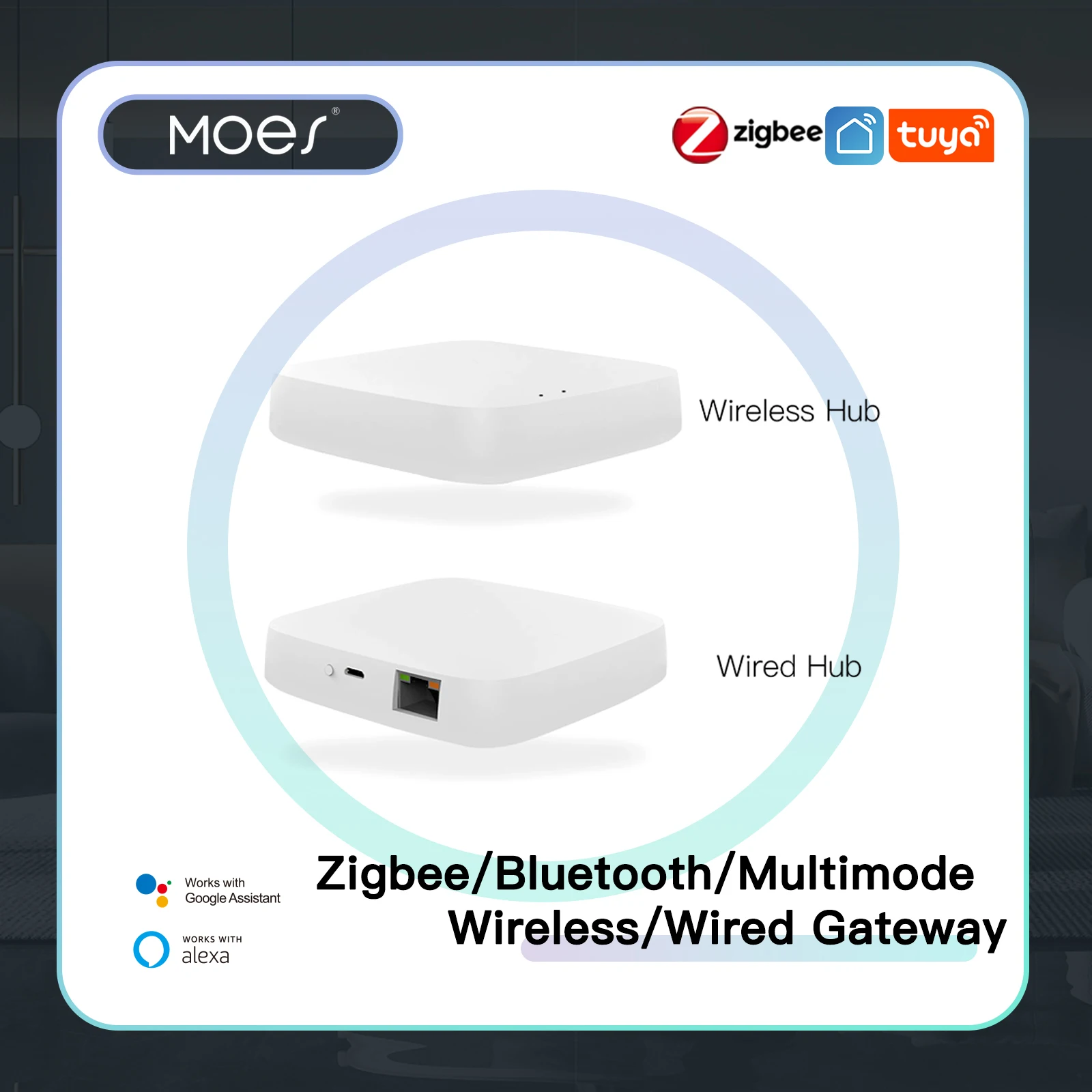 MOES Tuya ZigBee ja BLE Multi-Mode Gateway WiFi Mesh Hub. (204770688 MOES Tuya ZigBee ja BLE Multi-Mode Gateway WiFi Mesh Hub. (204770688