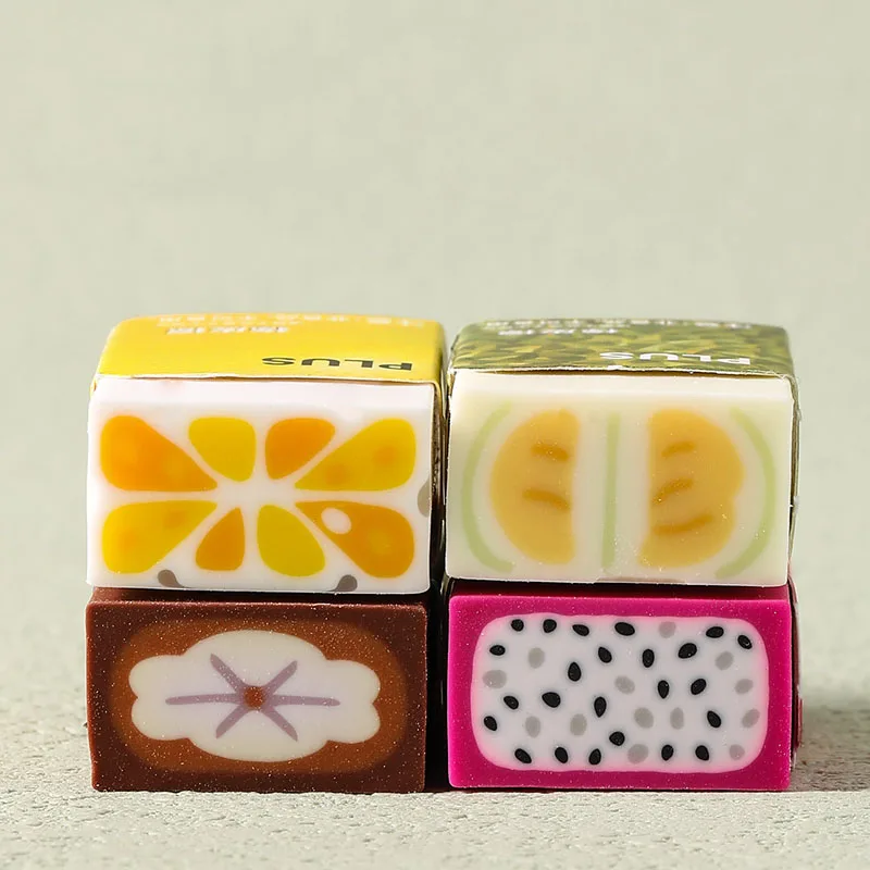 일본 과일 지우개 귀여운 수박 바나나 키위 오렌지 카와이 문구류 자몽 두리안 용과 대나무 채소