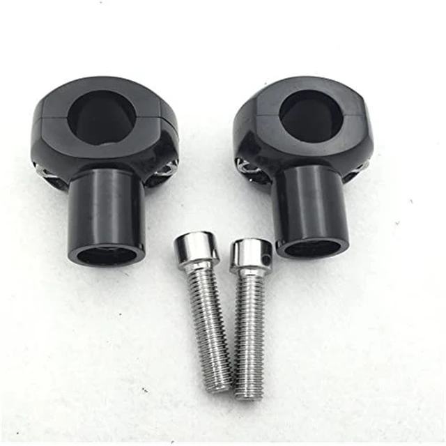 Chrome 25mm Motorcycle Handlebar Handle Bar Mount Adapter Risers Clamp