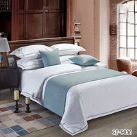 Taie d'oreiller en Jacquard, écharpe solide et douce, protection de literie de luxe, housse de chambre à coucher, chambre d'amis, hôtel, décor de salle de mariage 5