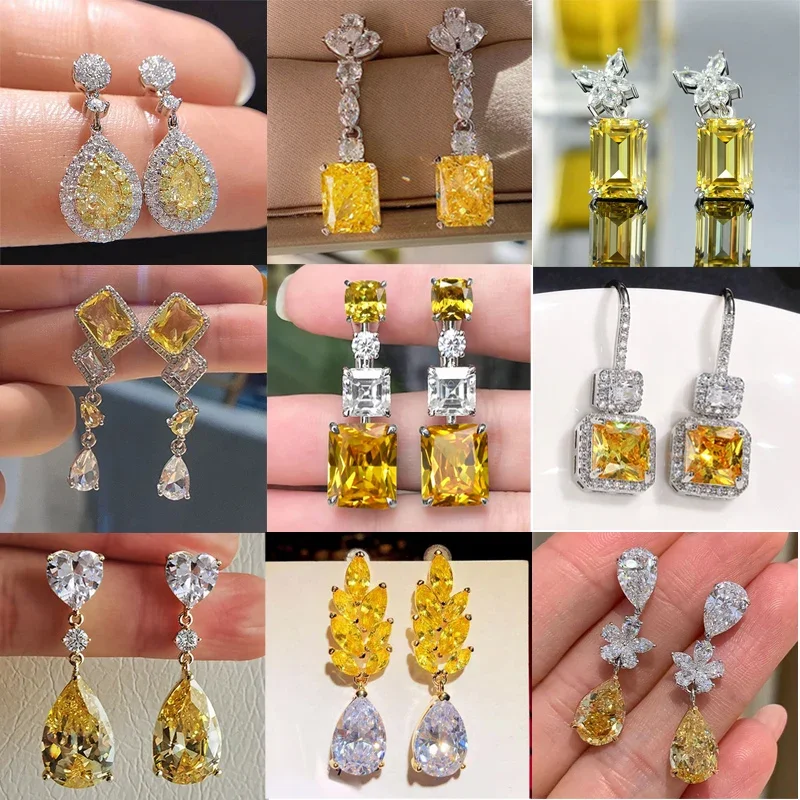 Pendientes cuadrados de circonita cúbica elegantes