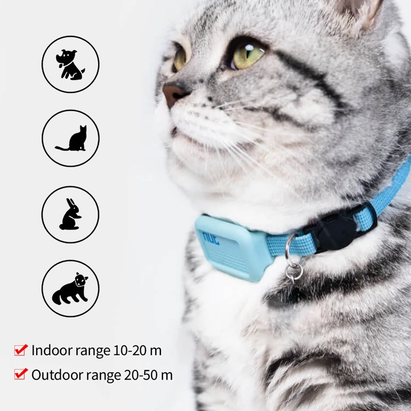 Nut Waterproof Bluetooth GPS Pet Locator Anti-Lost Collar Dog Cat Smart Positioning Tracker Positioning