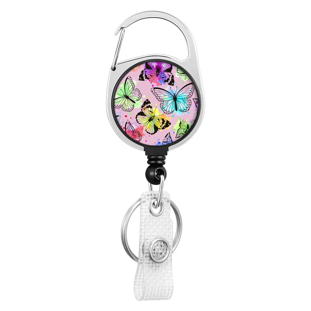 Cordon Porte-clés Long élastique 46 Cm - Porte-badge Pour Enseignant, Employé - Polyester Doux - Étirable Jusqu'à 80 Cm