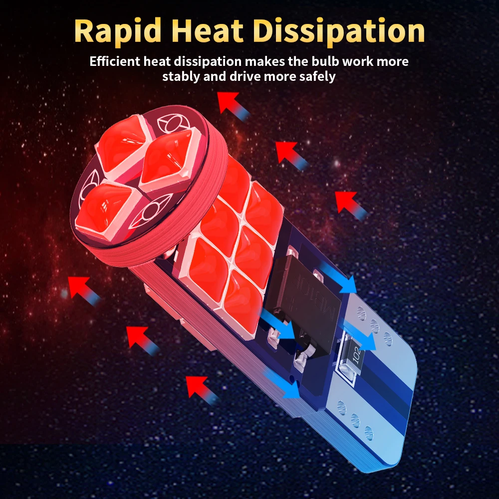 10PCS Led W5W T10 �ڵ��� Led ��ȣ ���� 501 194 ���� 3030 15SMD ���� ���� ���� ���� ���׸��� ���� 6000K 12V ���