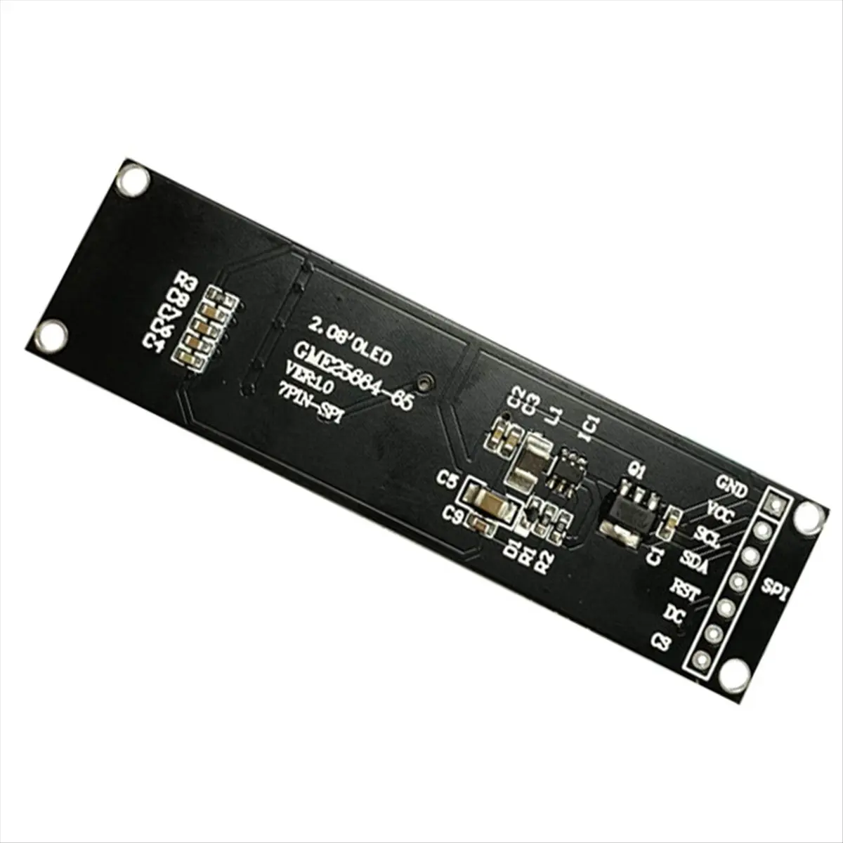58R 전자 액세서리, 2.08인치 OLED 디스플레이 모듈 256x64 도트 매트릭스 SH1122 드라이버(검은색)