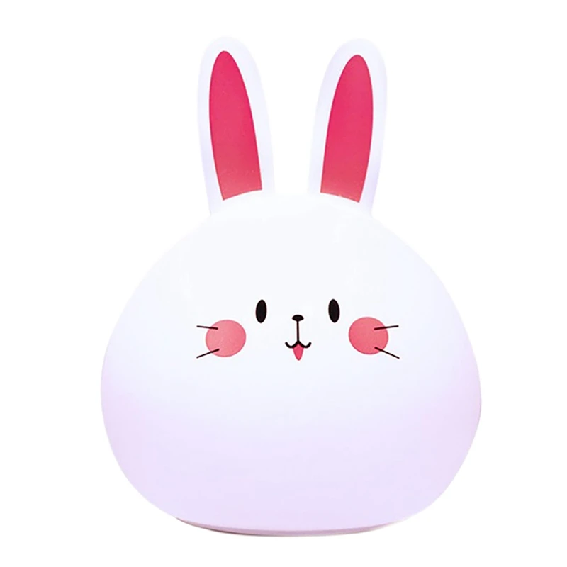 

Cute Night Light For Kids Room Rabbit LED Nightlight Nursery Lamp For Toddler Baby Girls Boys Children Gift Bedroom