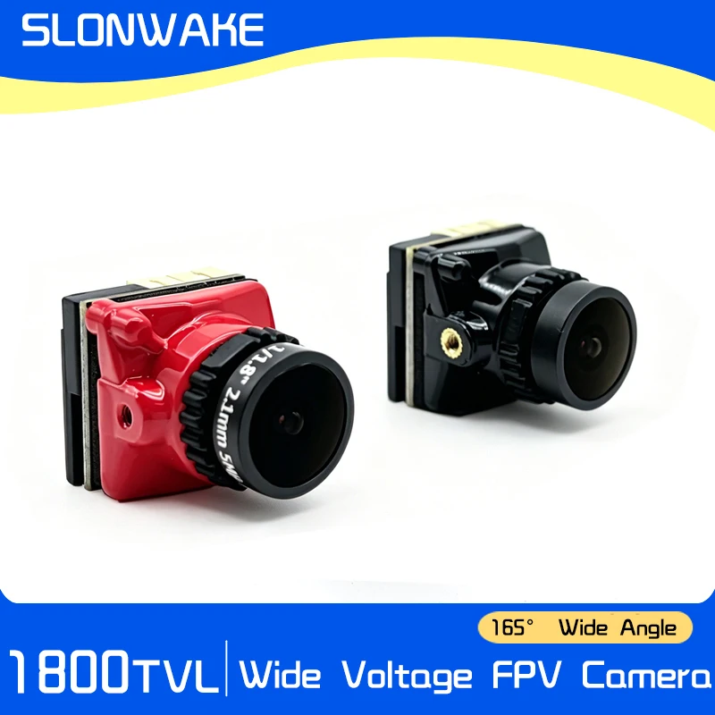 Caméra FPV 1800TVL CMOS 1/3'' 2.1mm 5-40V NTSC/PAL OSD pour Drone