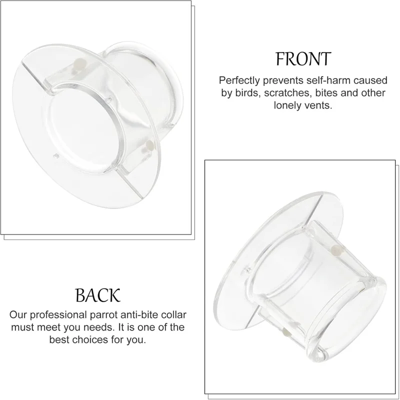 Bird Protective Bead Parrot Collar Anti Feather Picking Ring Anti-Plucking Anti-Grab Collars Pet Supplies for Rodents & Birds