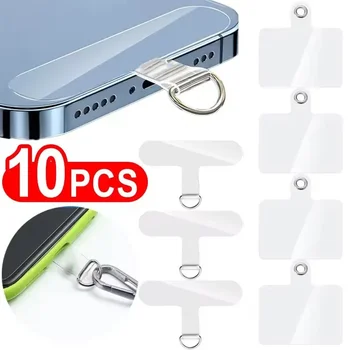 10/5/1Pcs Universal Tpu Mobile Phone Anti-lost Lanyard Card Gasket Nylon Detachable Phone Hanging Cord Strap Patch Tether Pad 1