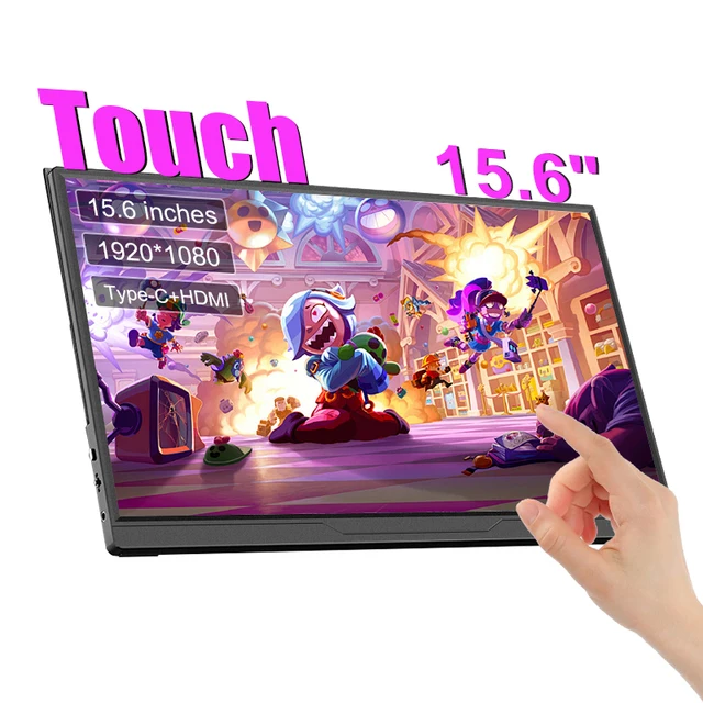 15.6inch Portable Monitor 120Hz/RGB100% /Touch scrren With VESA Hole Extended Display For Phone PC Loptop  Xbox PS4/5  Switch