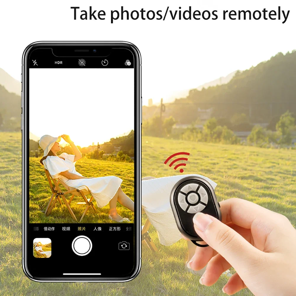 Multifunction Button Bluetooth Remote suitable for iPhone Xiaomi Wireless Universal Remote Control Take Photo Reading Controller