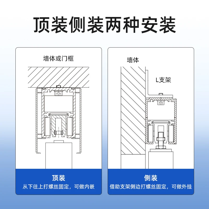Glass automatic translation induction door motor complete unit household kitchen sliding door track