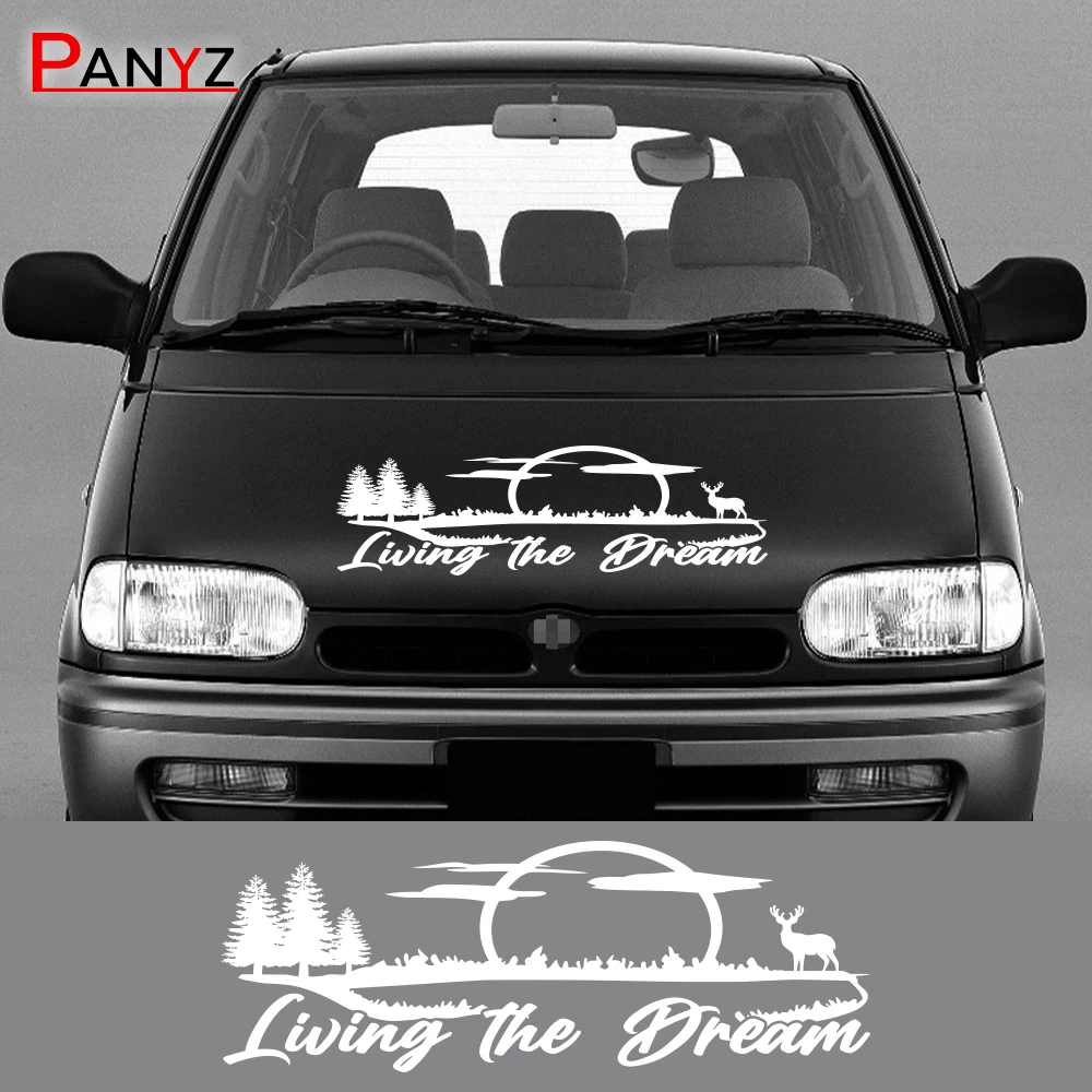 Adesivi Per Auto Per Nissan Vanette C22 Nomad S21 Van Camper Graphics Living The Dream Moon Decor Decalcomanie Accessori Per Cover In Vinile