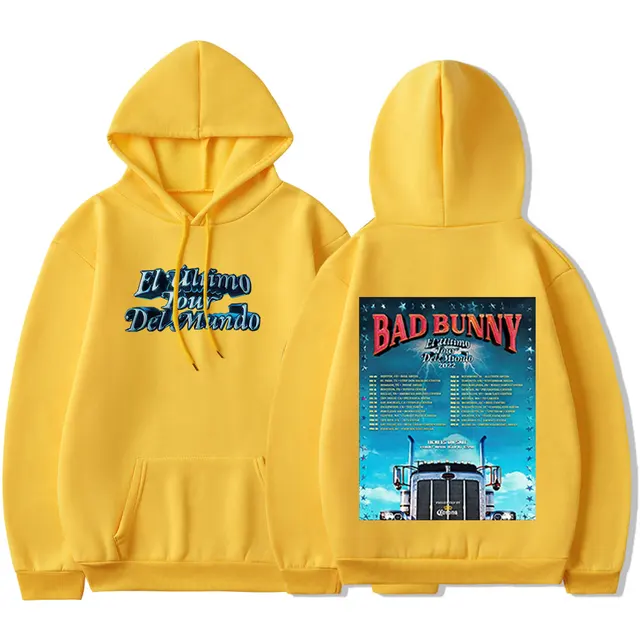 2022 Bad Bunny Hoodie El Ulitimo Tour 