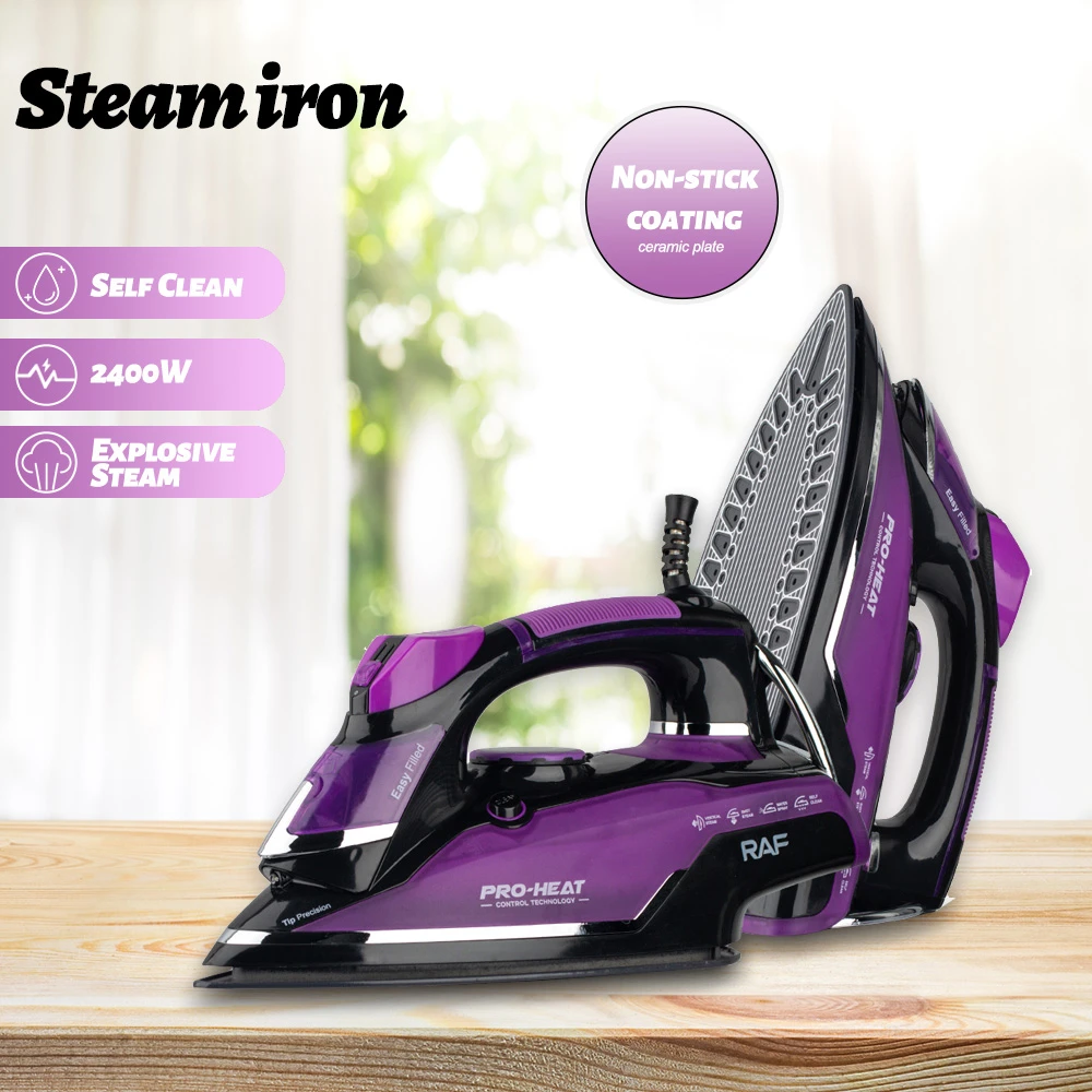 RAF 2400W Electric Steam Iron for clothes irons for linen with steam