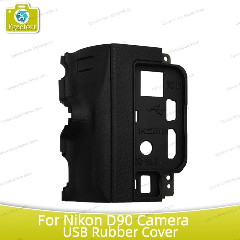 D90 USB 고무 커버 뚜껑 도어 HDMI 호환 마이크 인터페이스 커버 Nik..