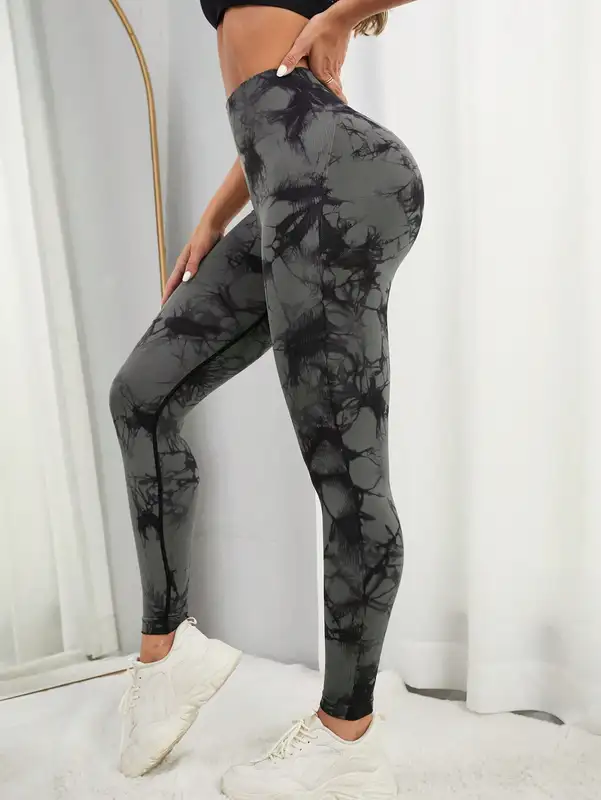 CZGUKE New Tie Dye Yoga Pants Sport Leggings Women Seamless High Waist Push Up Woman Tights Fitness Workout Leggins Gym Clothing