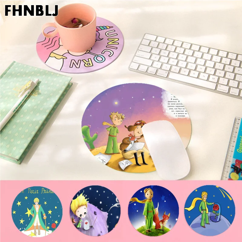 

The Little Prince Mousepad Small Round Office Student Gaming Thickened Pad Non-slip Cushion Mouse Pad For PC Computer Table
