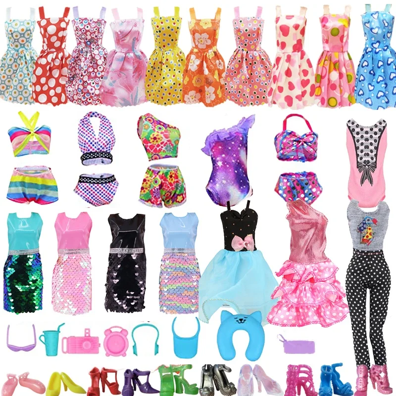 Lote de accesorios de ropa para muñecas Barbie BJD 11,5, juguetes de casas, vestido de regalo, barato, de artículos, 1/6 pulgadas _ - AliExpress Mobile