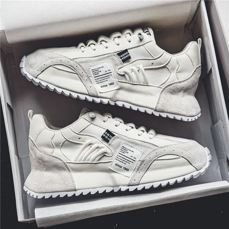 حذاء رياضي رجالي جلد شبكي