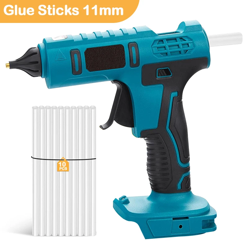 Electric Hot Melt Glue Gun Kit Rechargeable Cordless Glue Gun With 11mm  Glue Stick Hot Melt For Makita 18V Battery Craft & DIY