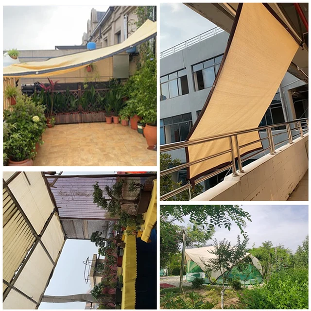 Napellenző Napsütés Hdpe Napsütéses Vitorla Kerti Növényi Árnyék -Árnyék Membrán Uv Védelem Kültéri Pergola Úszómedence Paraszol - Image 5