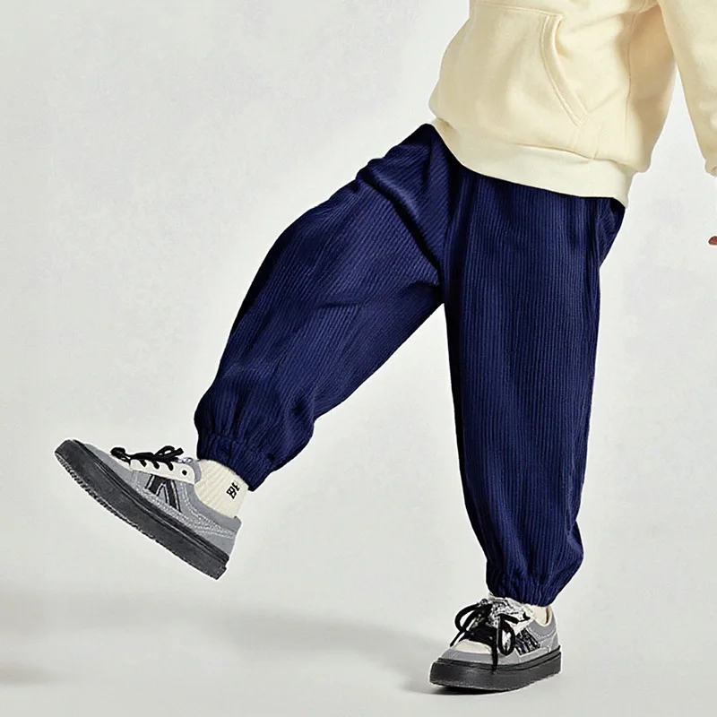 جديد ربيع الخريف الاطفال Sweatpants الصغار الصلبة فضفاضة تناسب العصرية بنين بنات السراويل الترنك 1-6Y الأطفال السراويل الصبي الملابس